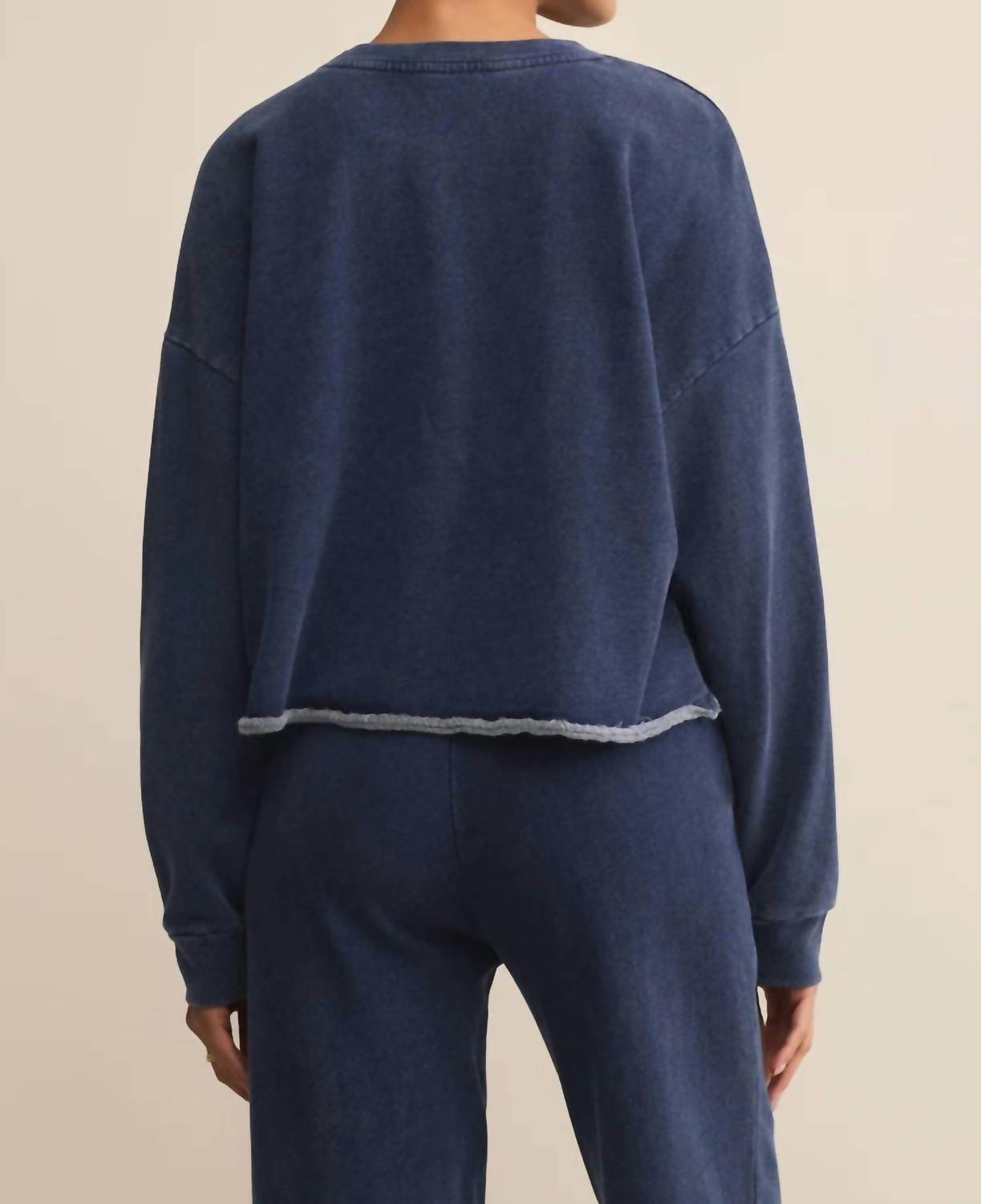 Z Supply - Circuit Knit Denim Sweatshirt