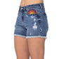 Judy Blue - Hi-rise Sun Embroidery Cutoff Shorts