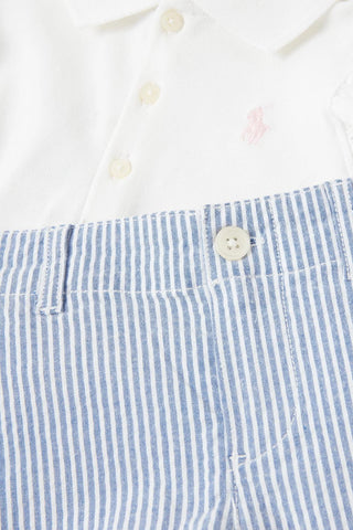 Polo Ralph Lauren - Girls Ruffle Sleeve Polo And Short Set