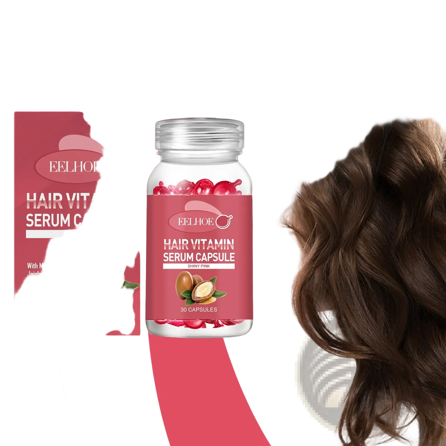 Eelhoe Moroccan Oil Hair Repair Capsules for Frizz Control
