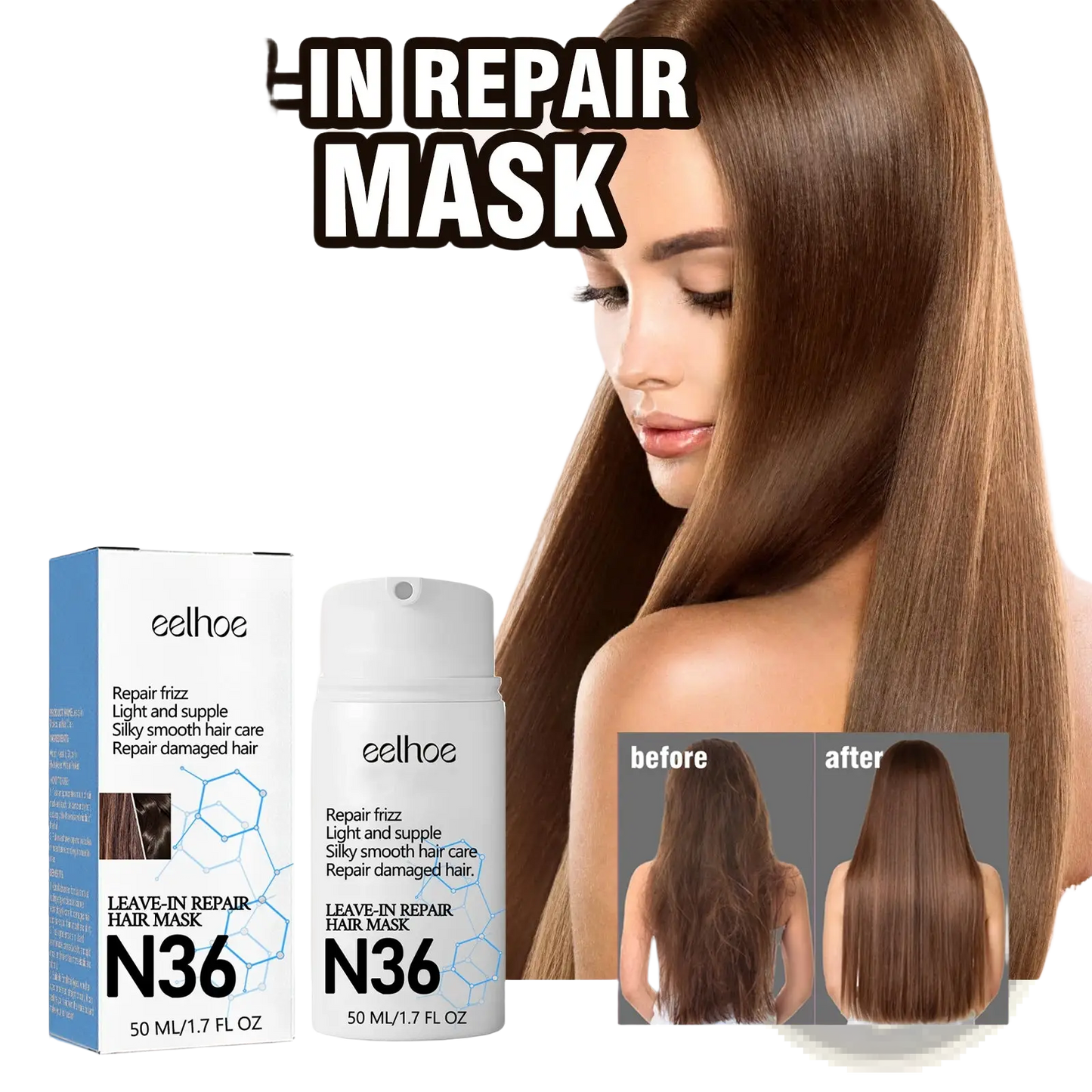 Eelhoe N36 Molecular Leave in Hair Repair Mask 50ml Spray