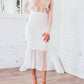 Ariti Kaziris - Long Sleeve Sheer Lace Dress