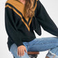 Elan - Chevron Quarter Zip Sweater