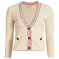 L'Agence - Irvin Pointelle Cropped Cardigan