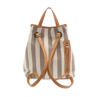 Joy Susan - Women's Awning Stripe Canvas Backpack