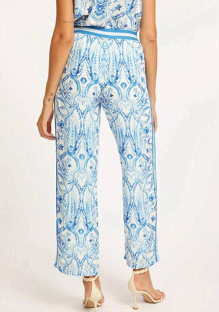 Caballero - Max Porcelain Deco Wide Leg Pant