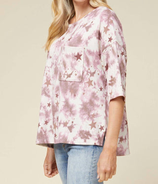 Entro - Tie Dye & Stars Top