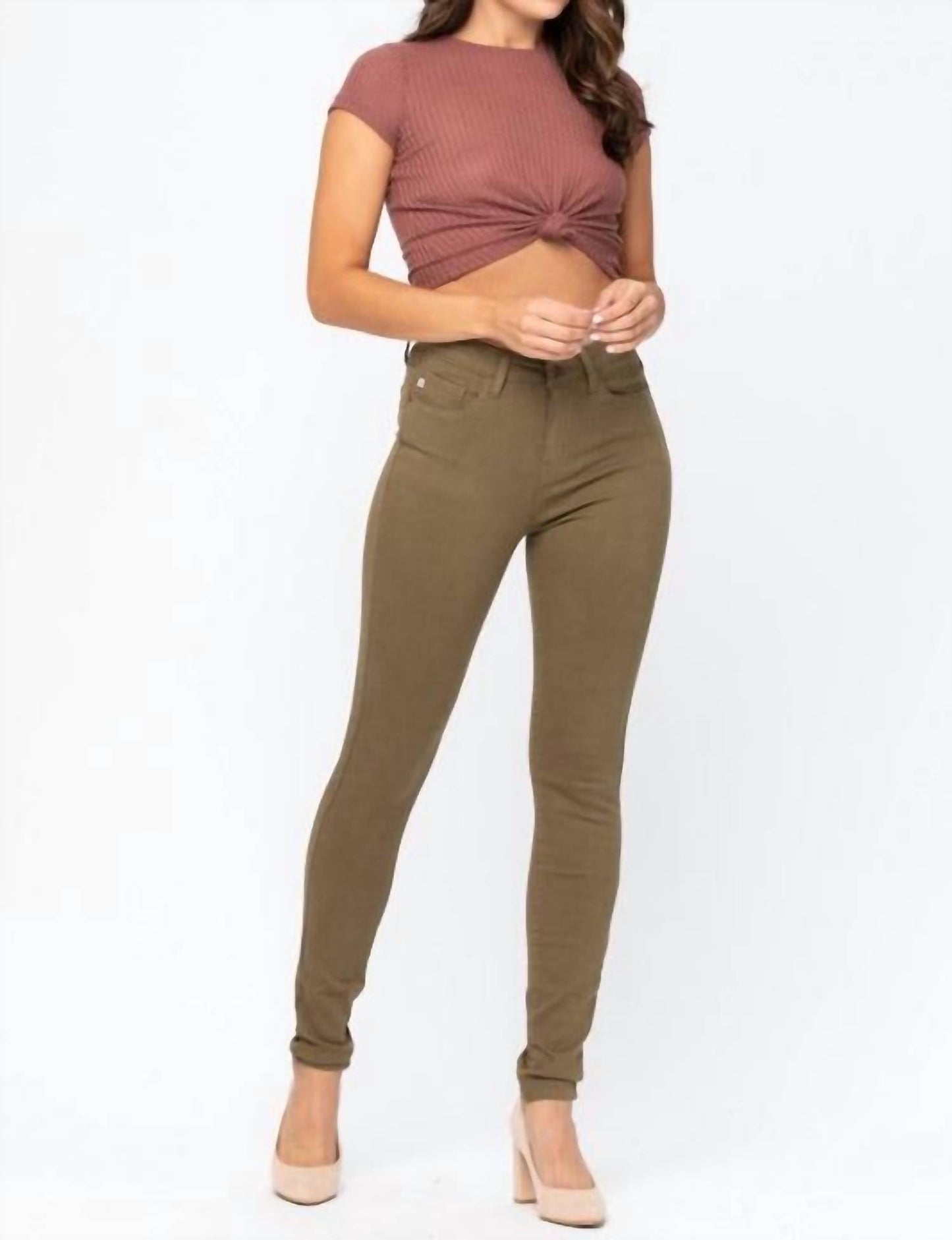 Judy Blue - Women's High Waisted Colored Skinny Jeans