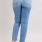 Judy Blue - Mid Rise Vintage Wash Slim Jeans