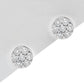 Diana M Jewels - 0.26 Cts Diamond Flower Stud Earrings