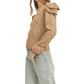 &Merci - Ruffled Shoulder Mix Knit Sweater