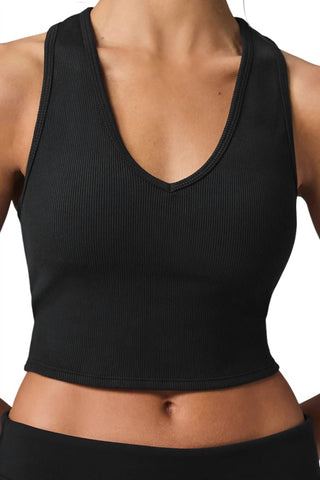 Alo Yoga - Cropped Racerback Tank Top