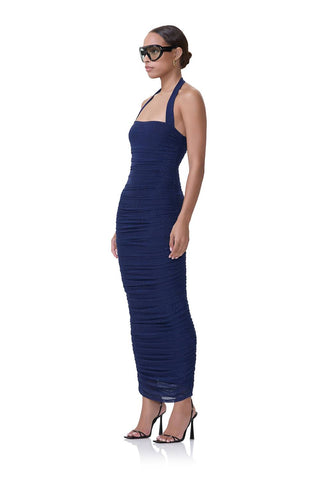 Afrm - Ruched Sparkle Dress