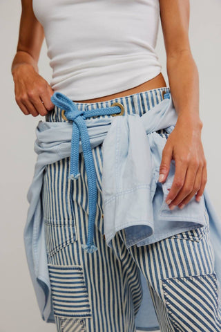 Free People - Moxie Railroad Low-slung Jeans