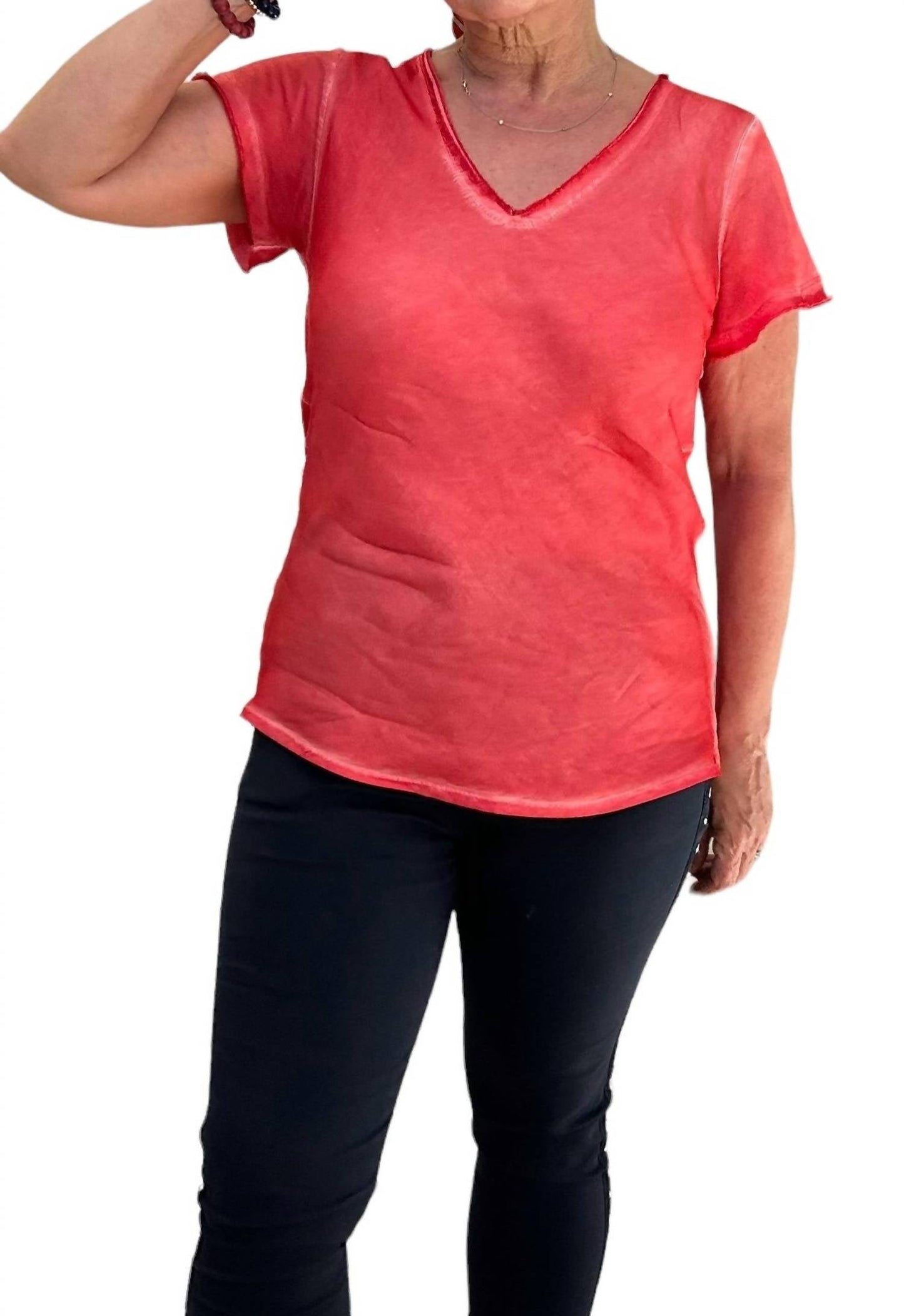 Gigi Moda - Bella Vita V Neck T-shirt