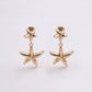 Alv Jewels - Women's Double Star Earrings