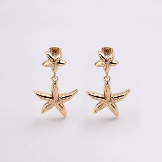 Alv Jewels - Women's Double Star Earrings