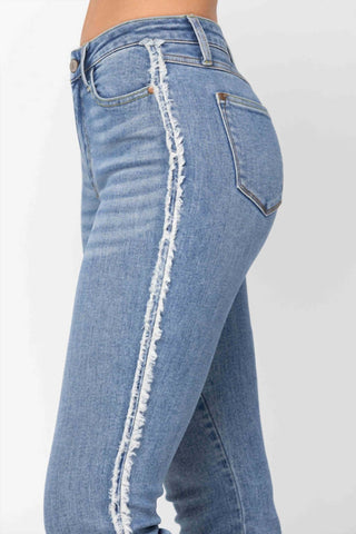 Judy Blue - Serenity Fray Detail Slim Fit Jeans