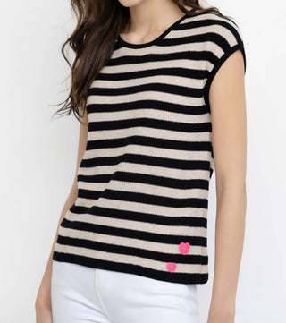 Lisa Todd - Summer Lovin Striped Sleeveless Crew Neck Tank Top