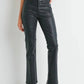 Just Black Denim - Coated Slim Bootcut Jean