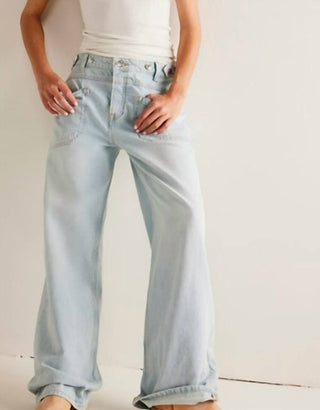 Free People - Women's Palmer Cuffed Baggy Jeans