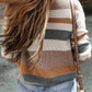 Dear Lover - Round Neck Colorblock Knit Sweater