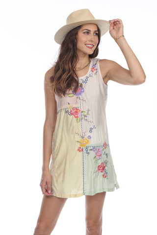 Paparazzi - Patchwork Embroidered Tunic with Slit Sides