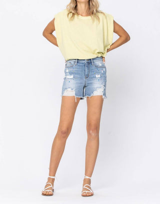 Judy Blue - Paint Splash Jean Shorts