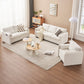 Modern Accent Chair Single Seater Ivory White