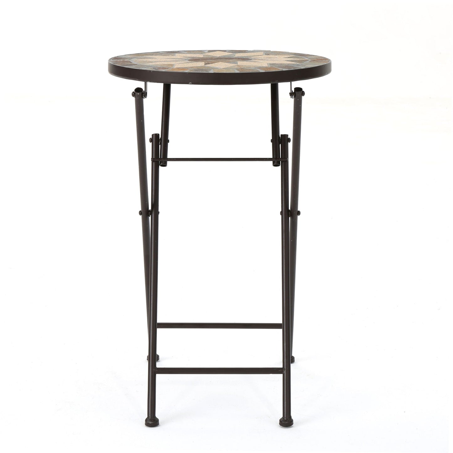Silvester - End Table - Beige / Black