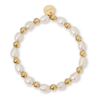 Eklexic - Women's Palmer Pearl And Bead Bracelet