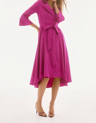 Joseph Ribkoff - Belted High Low Wrap Dress