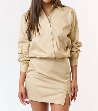 Blue Blush - Sleek Simple Mini Dress