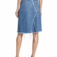 Frame - Deconstructed Denim Midi Skirt