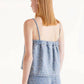 Compania Fantastica - Denim Daisies Top
