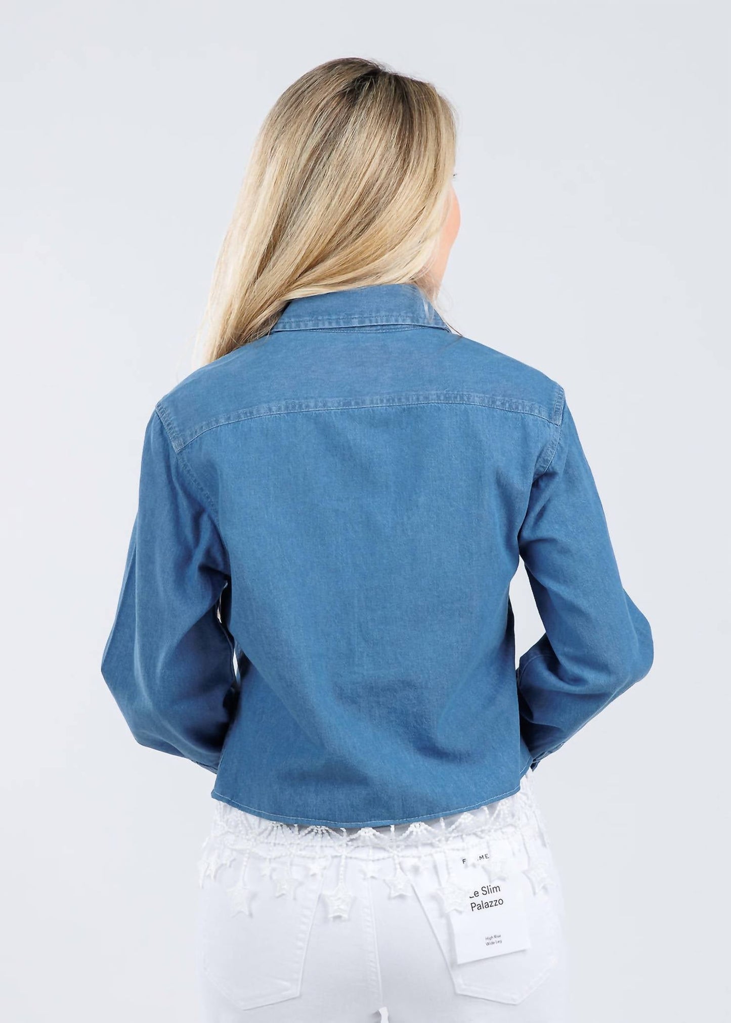 Suzy T - Button Down Stars & Pearls Shirt