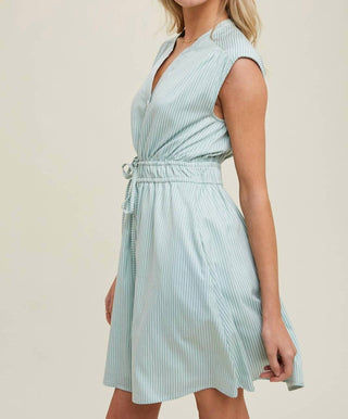 Wishlist - Natasha Striped Mini Shirt Dress