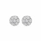Diana M Jewels - 0.26 Cts Diamond Flower Stud Earrings