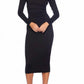 Susana Monaco - Crew Gathered Midi Dress