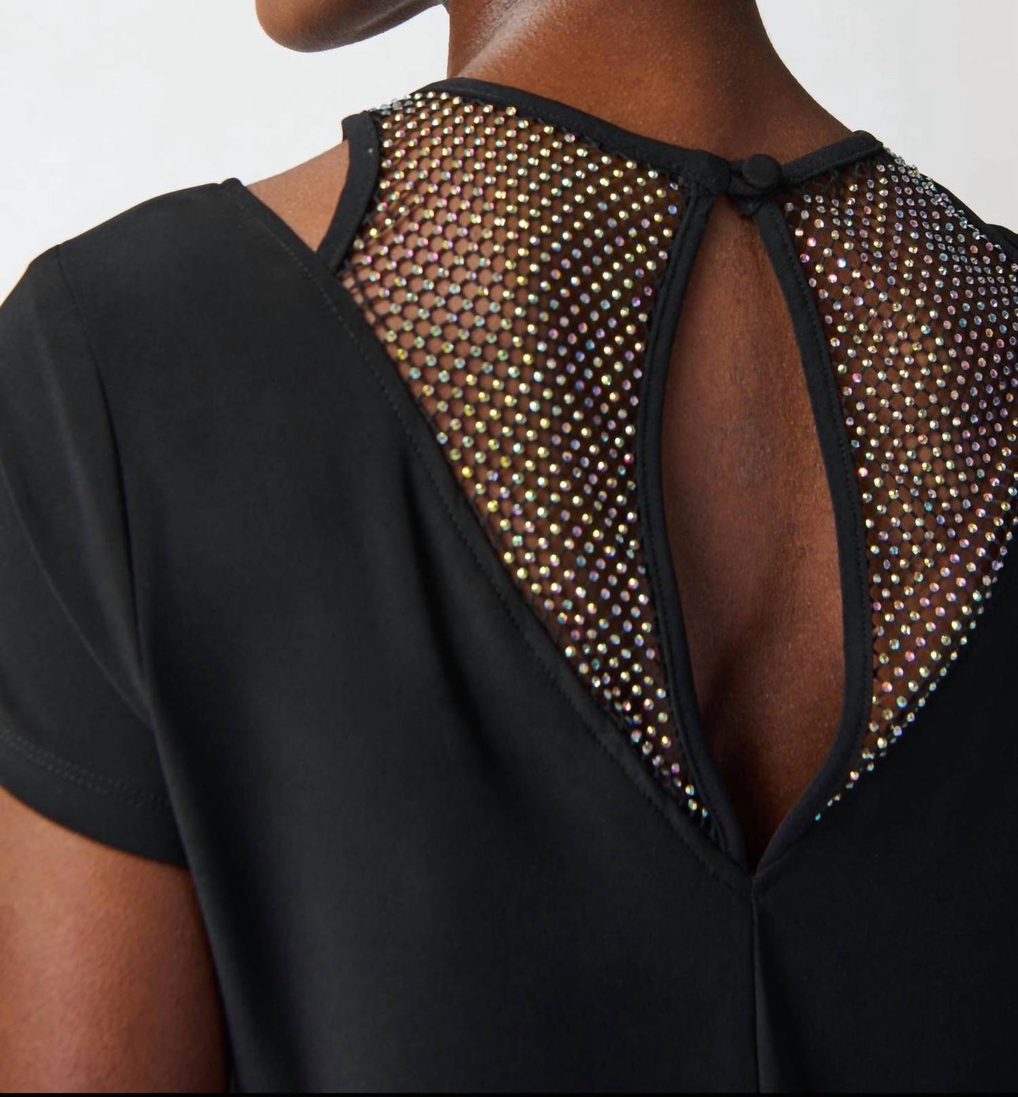Joseph Ribkoff - Rhinestone Mesh Detail Top