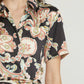 Entro - Satin Paisley Short Faux Wrap Dress