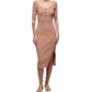 Nation Ltd - Haidee Heavy Rib Midi Dress