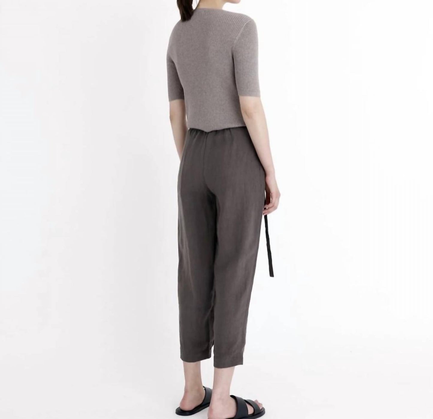 7115 By Szeki - Ribbed Short Sleeve Top