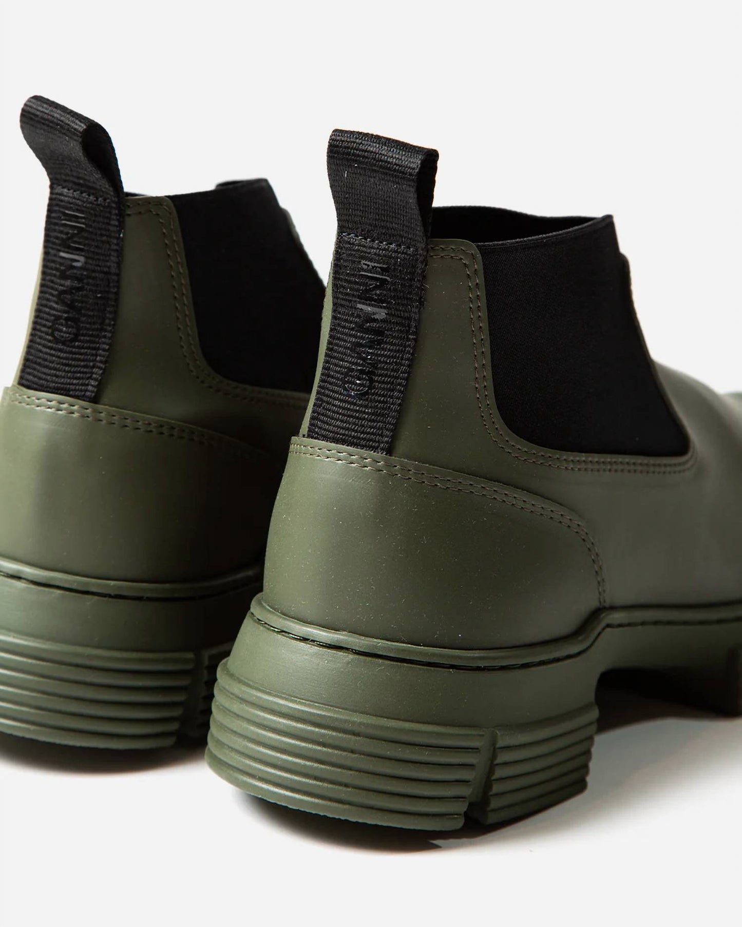 Ganni - WOMEN'S RECYCLED RUBBER CROP CITY BOOT