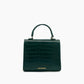 Like Dreams - Women's Lantern Faux Croc Crossbody Bag