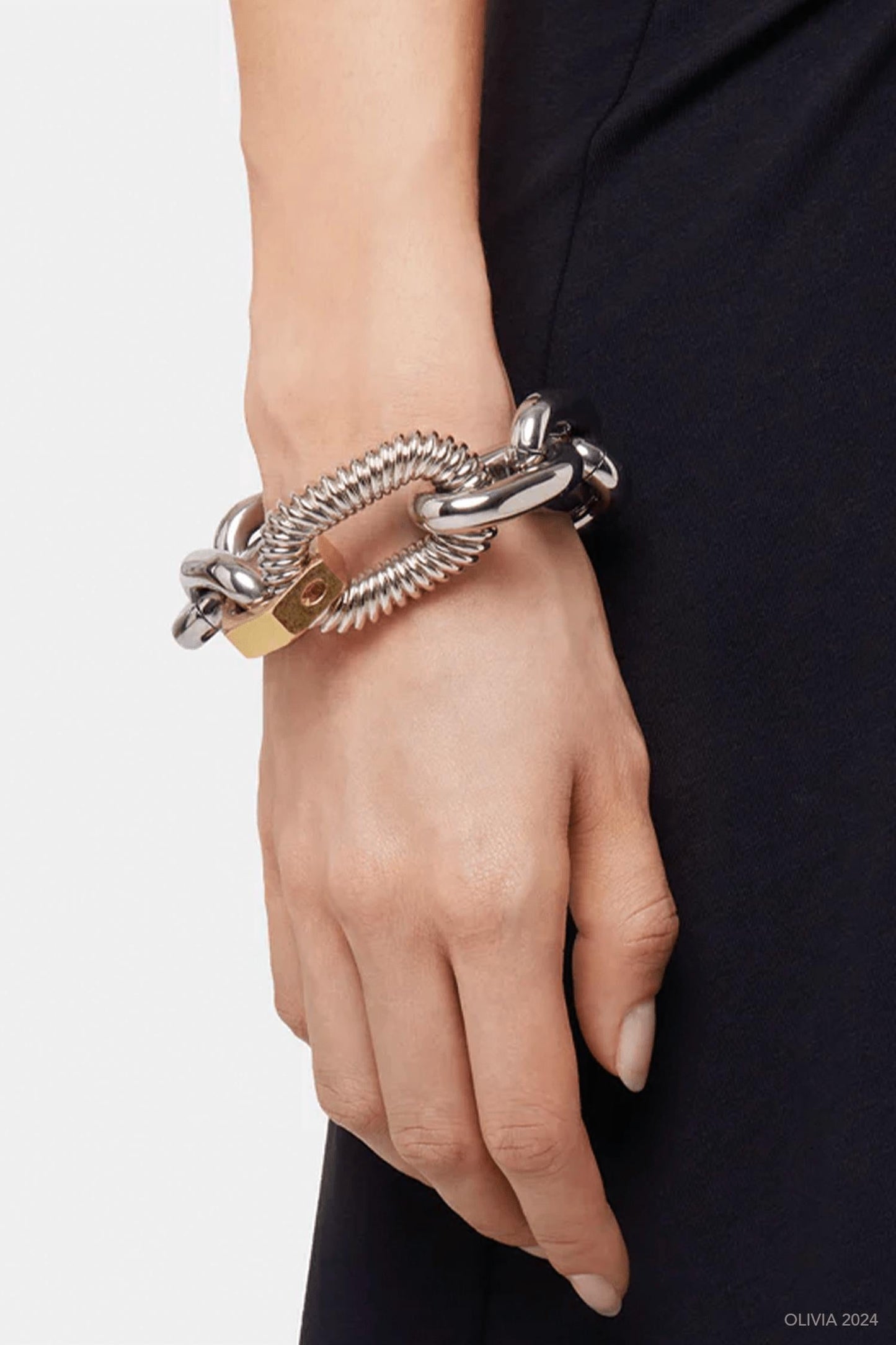 Rabanne - Women's Link Animation Godron Bracelet
