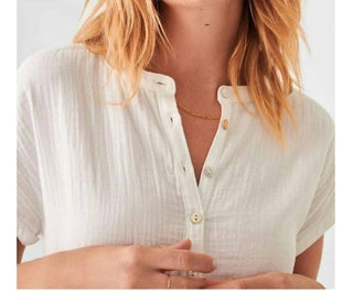 Faherty - Cotton Gauz Desmond Top