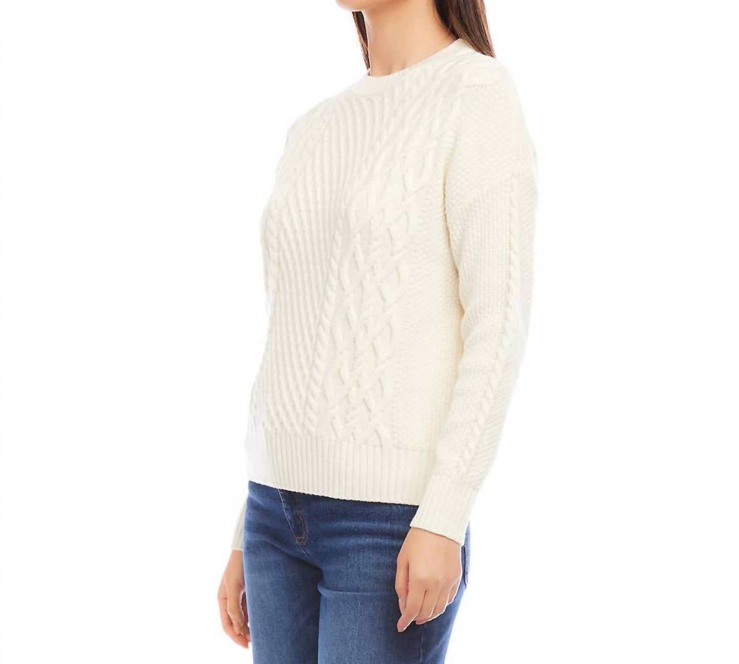 Karen Kane - Petite Size Cable Knit Sweater