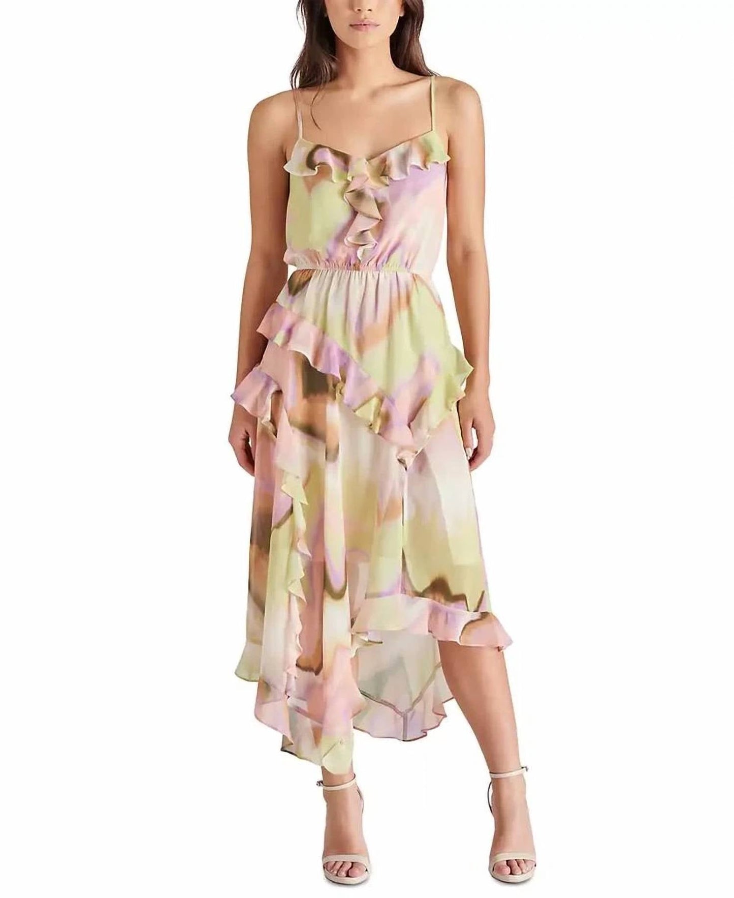 Steve Madden - Delphine Ruffled Asymmetric Dress