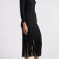 Anne Klein - Fringe Hem Sweater Dress